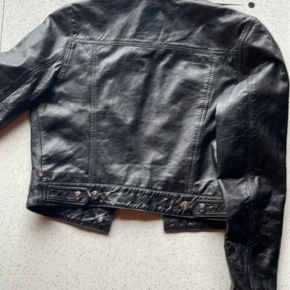 Polo Ralph Lauren Black Leather Jacket - Picture 2 of 9
